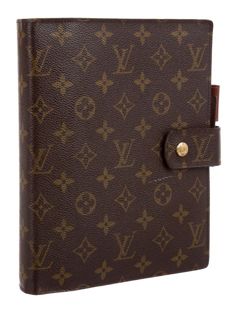 lv daytimer cover|Large Ring Agenda Cover Monogram .